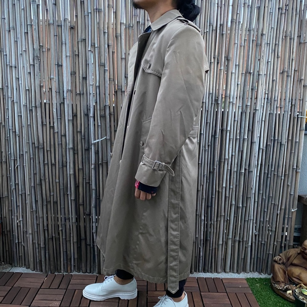 London towne trench coat sz 38 R